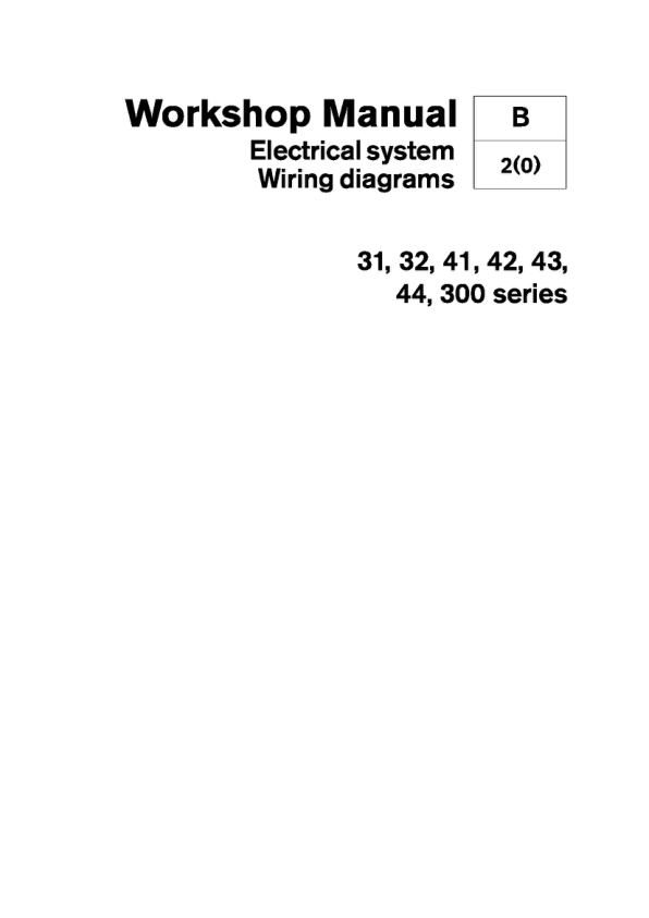 Volvo Penta 31, 32, 41, 42, 43, 300 Series Electrical System Workshop Manual - Image 2