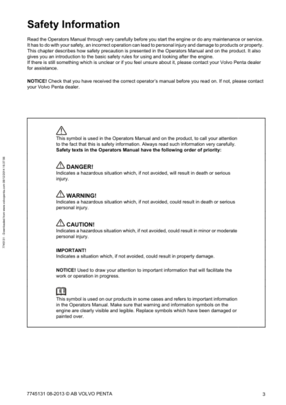 Volvo Penta 4-7 Liters (EDC 4) Operators Manual - Image 5