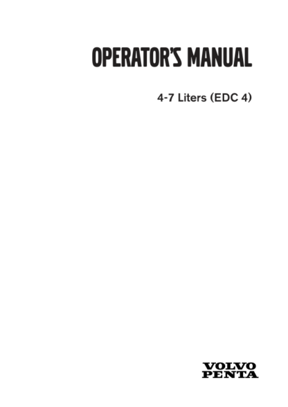 Volvo Penta 4-7 Liters (EDC 4) Operators Manual - Image 2