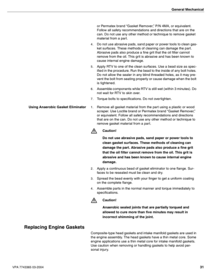 Volvo Penta 4.3GL GXi OSi-A B C D E Engine Workshop Manual - Image 11