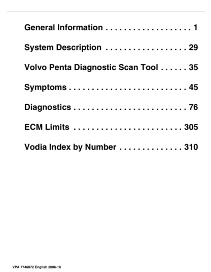 Volvo Penta 4.3GXI-F(F)- 8.1OSI-C(F) EGC Diagnostics Workshop Manual 2 - Image 3