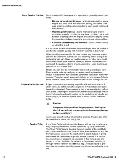 Volvo Penta 4.3GXI-F(F)- 8.1OSI-C(F) EGC Diagnostics Workshop Manual 2 - Image 5