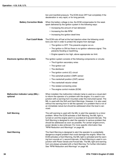Volvo Penta 4.3GXi- 8.1GXil EFI Repair Workshop Manual - Image 11