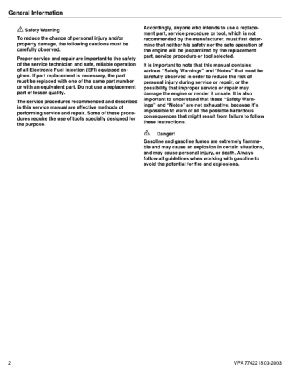 Volvo Penta 4.3GXi-A B C D- DPX420-B EFI Diagnostic Workshop Manual 2 - Image 5