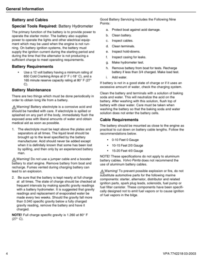 Volvo Penta 4.3GXi-A B C D- DPX420-B EFI Diagnostic Workshop Manual 2 - Image 7