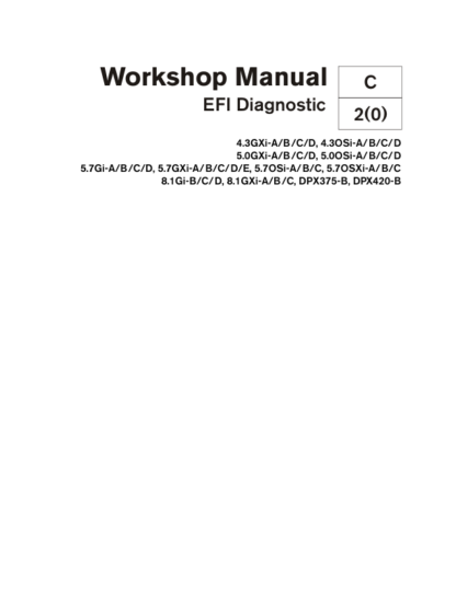 Volvo Penta 4.3GXi-A B C D- DPX420-B EFI Diagnostic Workshop Manual - Image 2