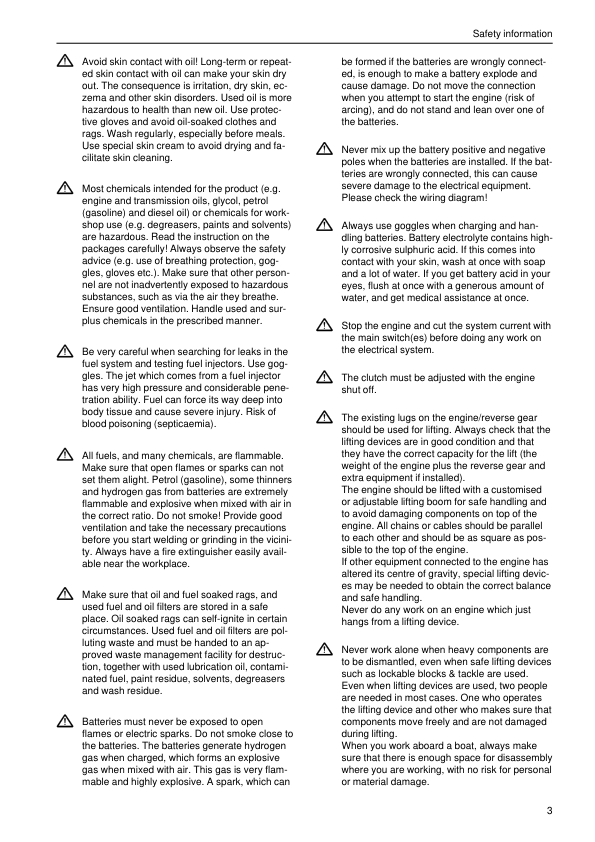 Volvo Penta 61, 62, 63, 71, 72, 73, 74-Series Wiring Diagrams Workshop Manual - Image 5