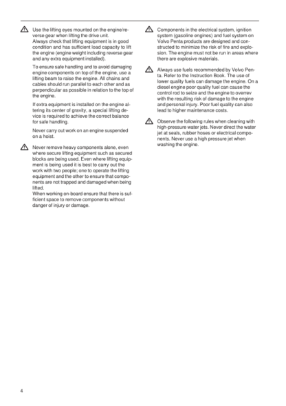 Volvo Penta AQ150A B Engine Unit Woskshop Manual - Image 6