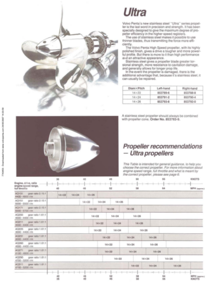 Volvo Penta AQ175- AQ311, Drives 275, 290, 290DP Operators Manual - Image 10