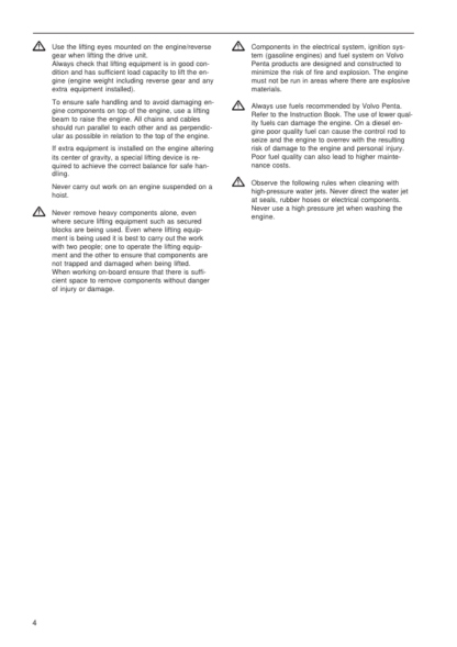 Volvo Penta AQ205, 430, 431, 432, 434 Workshop Manual - Image 6