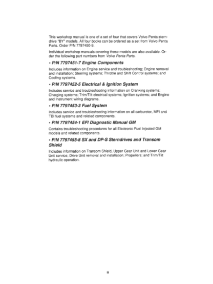 Volvo Penta BY Models Engine Components Workshop Manual - Image 5