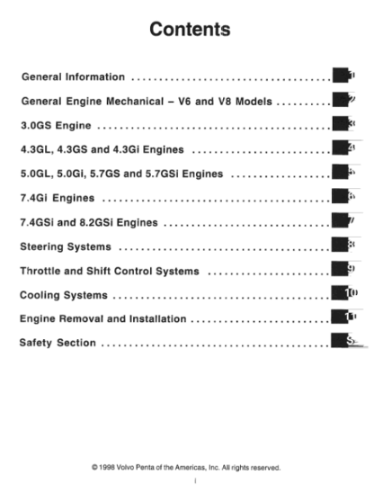 Volvo Penta BY Models Engine Components Workshop Manual - Image 4