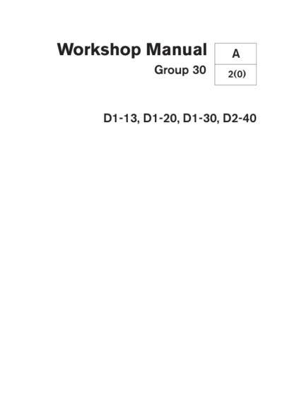 Volvo Penta D1-13, D1-20, D1-30, D2-40 Group 30 Workshop Manual - Image 2