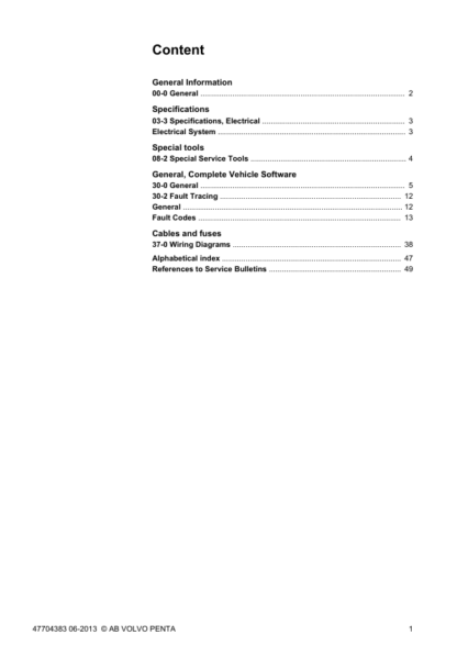 Volvo Penta D1-13, D1-20, D1-30, D2-40 Group 30 Workshop Manual - Image 3
