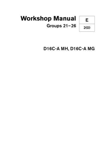 Volvo Penta D16C-A MH, D16C-A MG Groups 21-26 Workshop Manual - Image 2