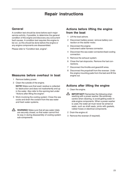Volvo Penta D2-55 75 Group 20-23,36,30 Workshop Manual - Image 9