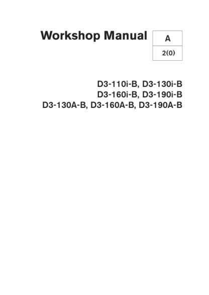 Volvo Penta D3-110i-b, D3-190a-b Workshop Manual - Image 2