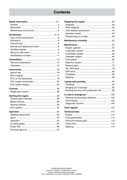 Volvo Penta D3 Diesel Engine Series Operators Manual 2 - Image 4