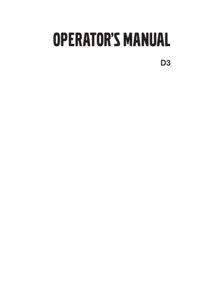 Volvo Penta D3 Operators Manual - Image 2