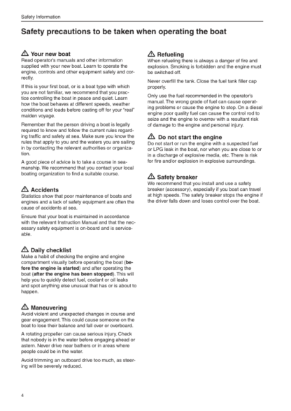 Volvo Penta D4, D6 Operators Manual - Image 6
