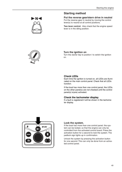 Volvo Penta D4, D6 Operators Manual - Image 10