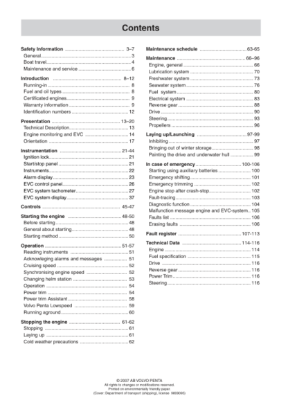 Volvo Penta D4, D6 Operators Manual - Image 5