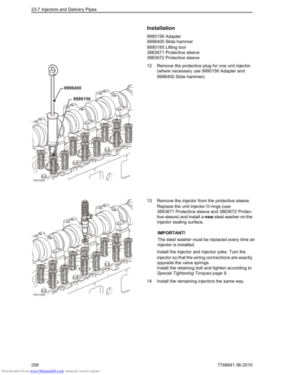 Volvo Penta Engine TAD1343GE TAD1344GE TAD1345GE Workshop Manual - Image 9