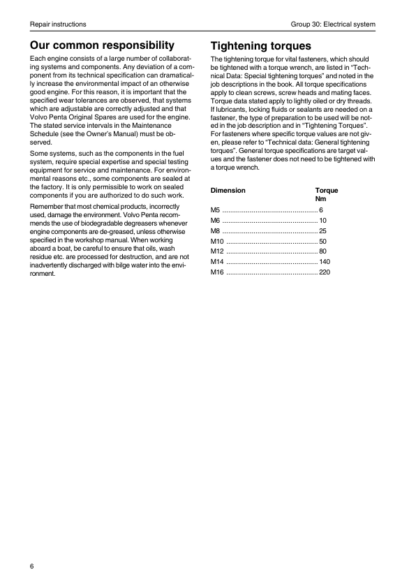 Volvo Penta Engine TAD650VE TAD734GE TAD750VE TAD760VE Workshop Manual - Image 7