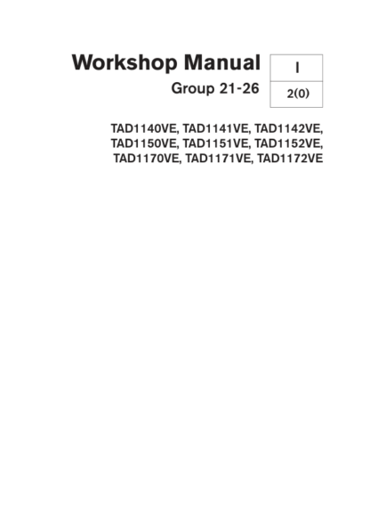 Volvo Penta Group 21-26 Tad1140ve-Tad1172ve Workshop Manual - Image 2
