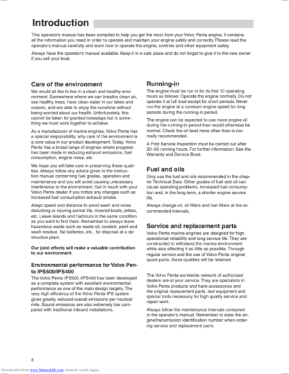 Volvo Penta IPS 350-600 Operators Manual - Image 10