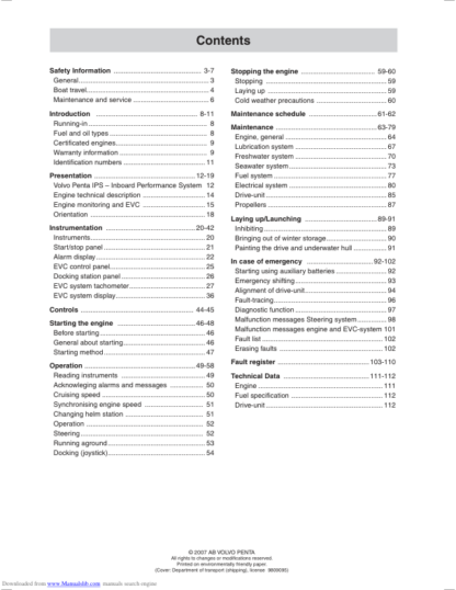 Volvo Penta IPS 350-600 Operators Manual - Image 5