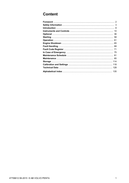 Volvo Penta IPS Operators Manual - Image 4