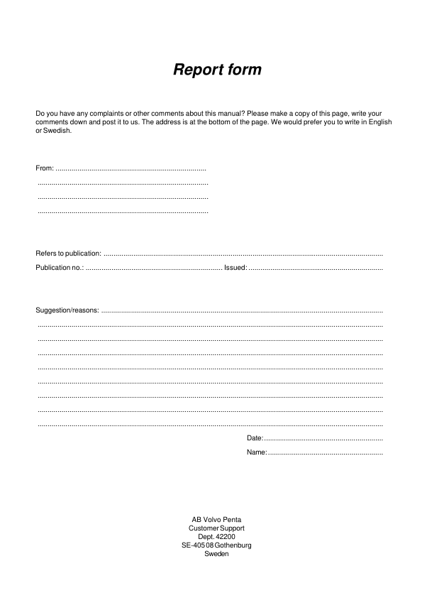 Volvo Penta MD2010- MD2040, MD22, TMD22, TAMD22 Wiring Diagram Workshop Manual - Image 10