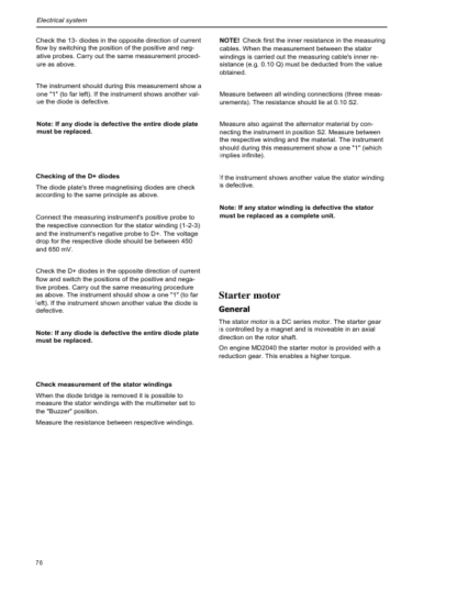Volvo Penta MD2010 MD2020 MD 2030 MD2040 Workshop Manual - Image 12