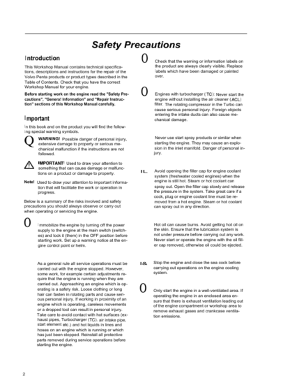 Volvo Penta MD2010 MD2020 MD 2030 MD2040 Workshop Manual - Image 4