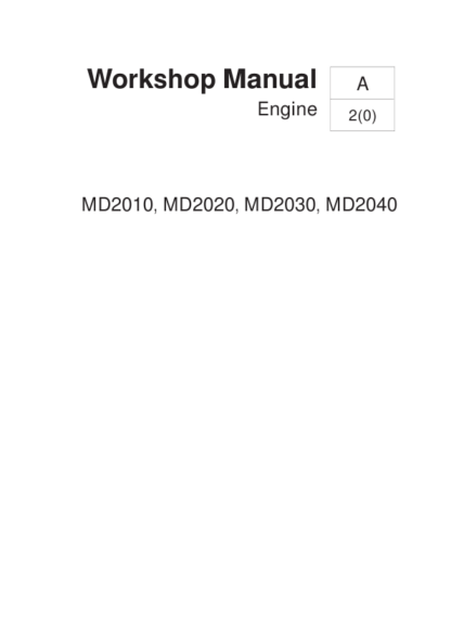 Volvo Penta MD2010202020302040 Engine Workshop Manual - Image 2