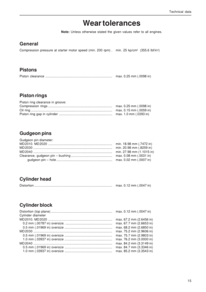 Volvo Penta MD2010202020302040 Engine Workshop Manual - Image 7