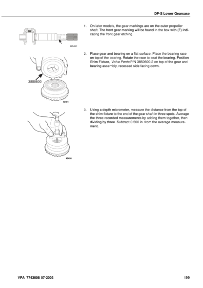 Volvo Penta SX-M  DP-SMSMTDSMTD1 Sterndrive Transom Shield Workshop Manual - Image 9