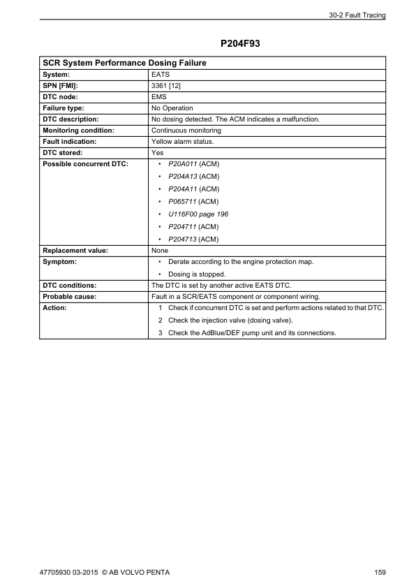Volvo Penta TAD1140-1142VE, TWD1672-1673GE Group 30 Electrical System Workshop Manual - Image 8