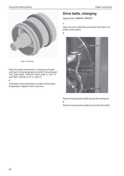 Volvo Penta TAD1240GE, TAD1241GEVE, TAD1242GEVE, TWD1240VE Group 22-26 Workshop Manual - Image 10