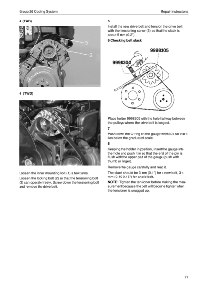 Volvo Penta TAD1240GE, TAD1241GEVE, TAD1242GEVE, TWD1240VE Group 22-26 Woskshop Manual - Image 12