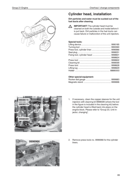 Volvo Penta TAD1250VE-TAD1252VE Group 21-26 Workshop Manual - Image 13