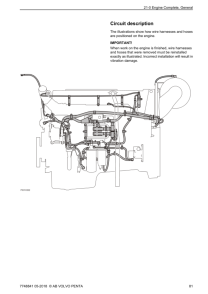 Volvo Penta TAD134135X GEVE, TAD136137X VE Group 21-26 Workshop Manual - Image 11