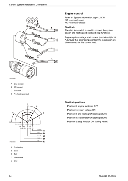 Volvo Penta TAD1341GE- TAD1353GE, TAD1340VE- TAD1345VE EMS 2 Industrial Engines Installation Manual - Image 9