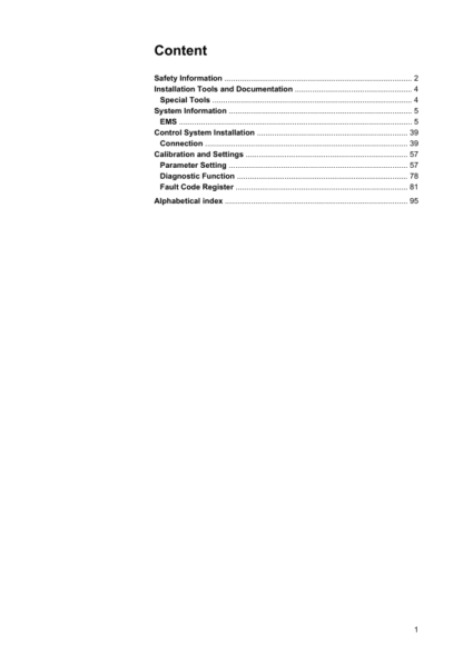Volvo Penta TAD1341GE- TAD1355GE, TAD1340VE- TAD1365VE EMS 2 Industrial Engines Installation Manual - Image 3
