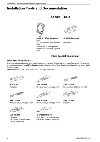 Volvo Penta TAD1341GE- TAD1355GE, TAD1340VE- TAD1365VE EMS 2 Industrial Engines Installation Manual - Image 6