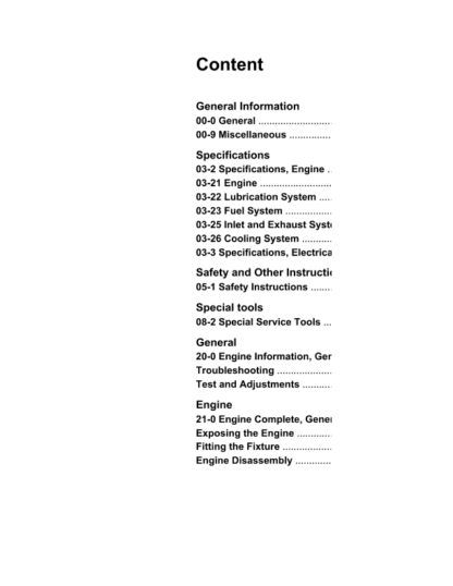Volvo Penta TAD1341GE-TAD1371VE Group 20 Workshop Manual - Image 3
