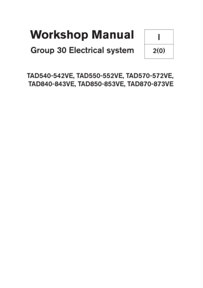 Volvo Penta TAD570VE- TAD873VE Group 21-26 Workshop Manual - Image 2