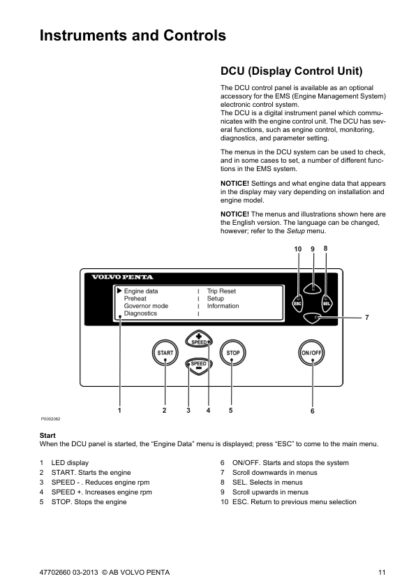 Volvo Penta TAD734GE 9 Lliter(EMS 2) Operators Manual - Image 5