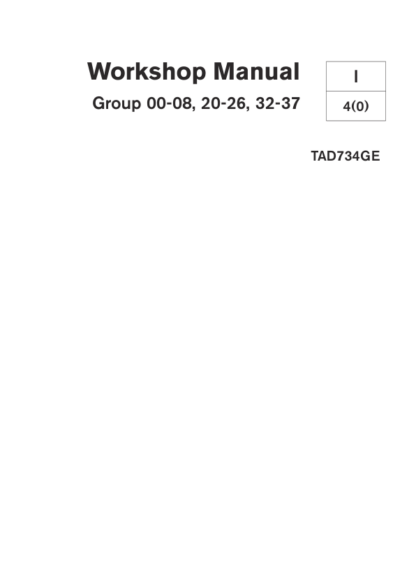 Volvo Penta TAD734GE Engine Workshop and Repair Manual - Image 3